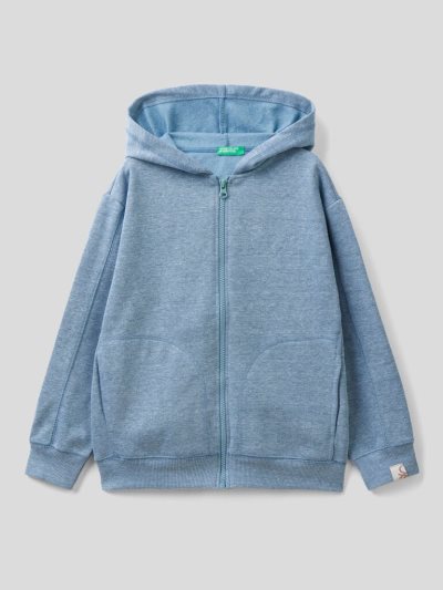 Air Force Blue Kids' Benetton Recycled Fabric Hoodie | AU345891