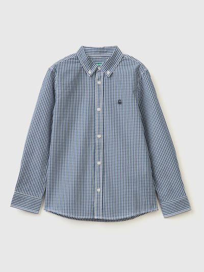 Air Force Blue Kids' Benetton Sporty 100% Cotton Shirts | AU047648