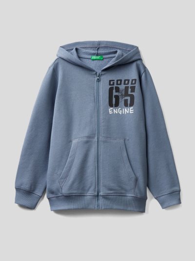 Air Force Blue Kids' Benetton Zip-up Hoodie | AU101800