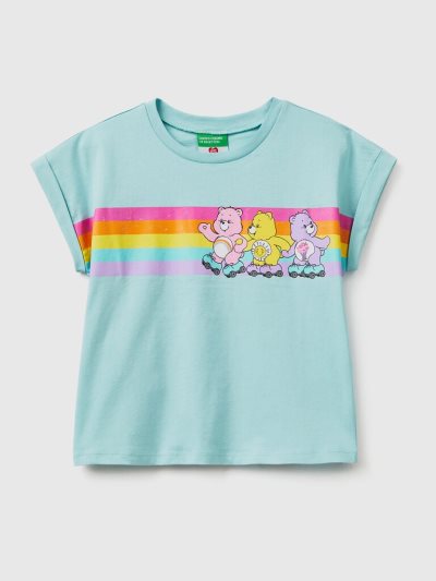 Aqua Kids' Benetton Care Bears™ 100% Cotton Short Sleeve T-shirts | AU900843