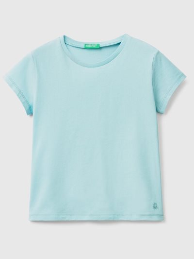 Aqua Kids' Benetton Pure Organic Cotton Short Sleeve T-shirts | AU663266