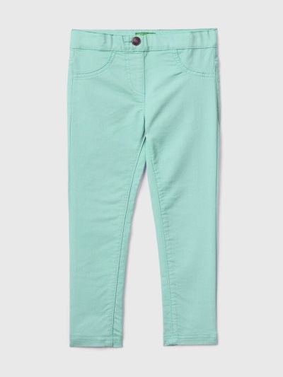 Aqua Kids' Benetton Stretch Cotton Blend Jeggings | AU541460