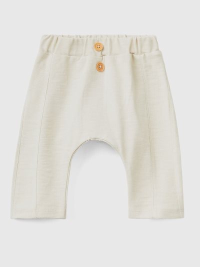 Beige Kids' Benetton Lightweight Sweatpants | AU017097