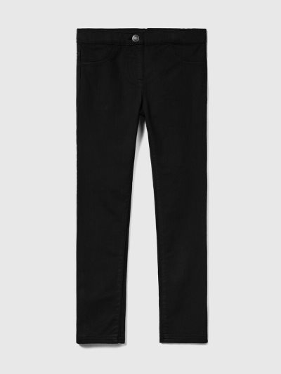 Black Kids' Benetton Super Skinny Trousers | AU343334