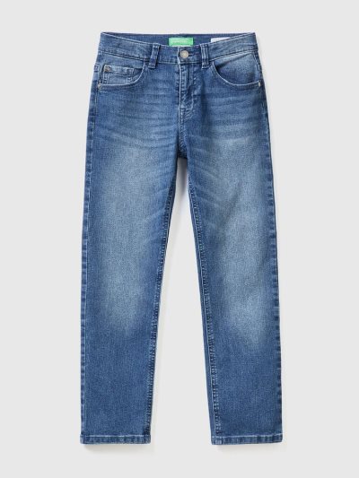 Blue Kids' Benetton Eco-recycle Slim Fit Jeans | AU262797