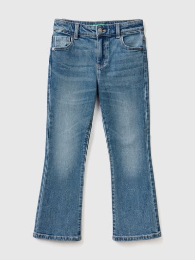 Blue Kids' Benetton Five Pocket Flared Jeans | AU877472