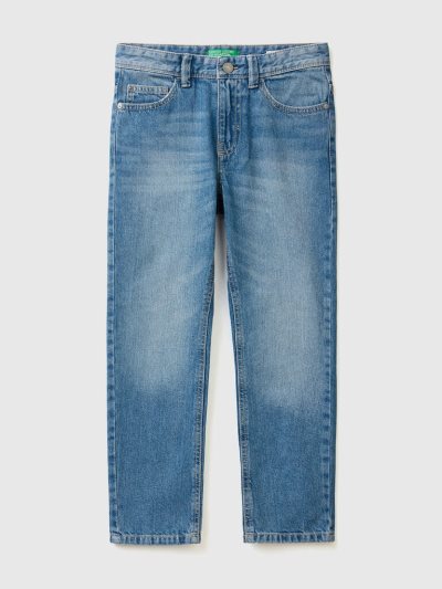 Blue Kids' Benetton Straight Leg Jeans | AU147633