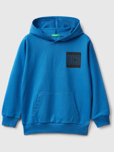 Bright Blue Kids' Benetton 100% Cotton Hoodie | AU165170