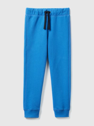 Bright Blue Kids' Benetton 100% Cotton Sweatpants | AU592438