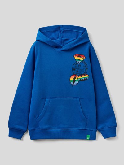 Bright Blue Kids' Benetton Hoodie ©&™dc Comics Hoodie | AU403298