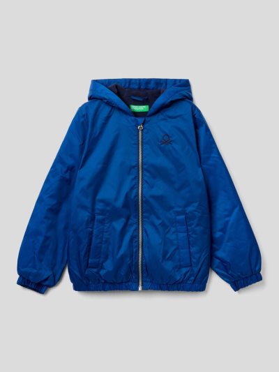 Bright Blue Kids' Benetton Zip And Hood Light Jackets | AU399473