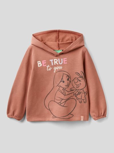 Burnt Kids' Benetton Disney Princess Hoodie | AU683001