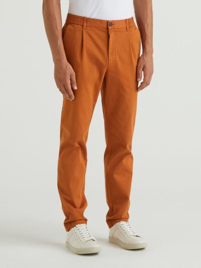 Camel Men's Benetton Stretch Carrot Fit Chinos | AU692835