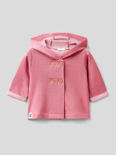 Cyclamen Kids' Benetton Double-breasted Hoodie | AU798881