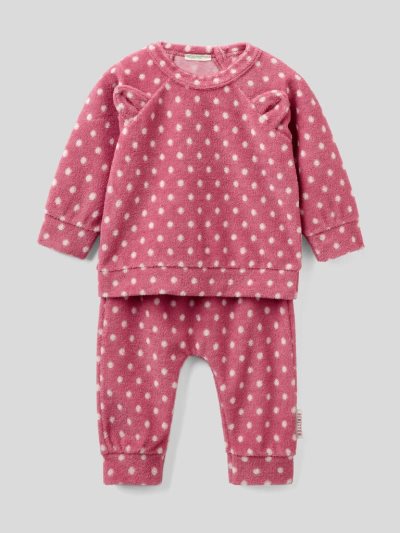 Cyclamen Kids' Benetton Patterned Set Viscose Blend Dungarees | AU479088