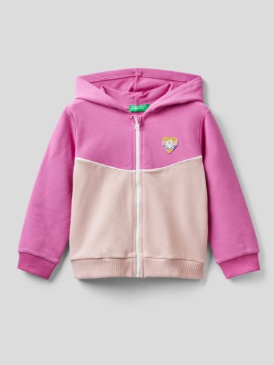 Cyclamen Kids' Benetton Zip-up Hoodie | AU451855