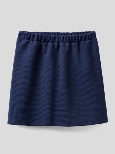 Dark Blue Kids' Benetton Cotton Blend Lurex Skirts | AU655721