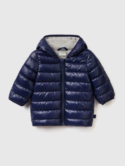 Dark Blue Kids' Benetton Ears Technical Fabric Jackets | AU431407