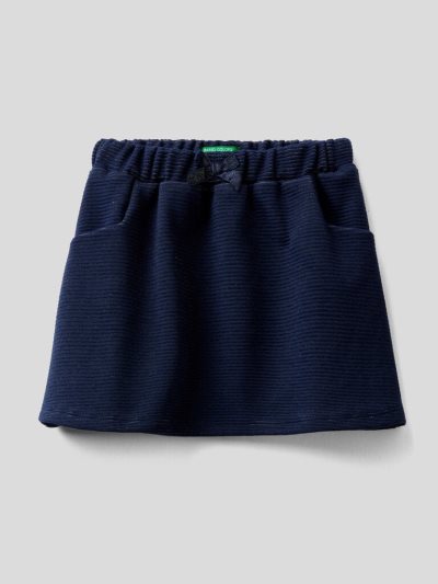 Dark Blue Kids' Benetton Full Lurex Skirts | AU623722