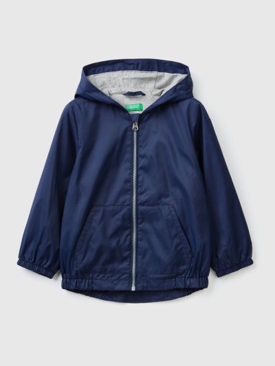 Dark Blue Kids' Benetton Light Hood Jackets | AU894875