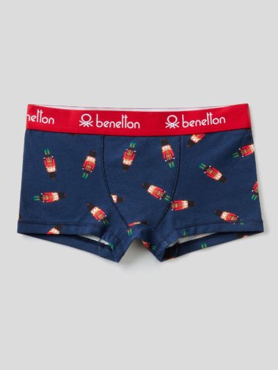 Dark Blue Kids' Benetton Nutcracker Soldiers Boxers | AU964745