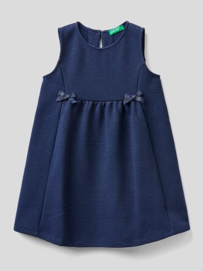 Dark Blue Kids' Benetton Pinafore Lurex Dress | AU554612