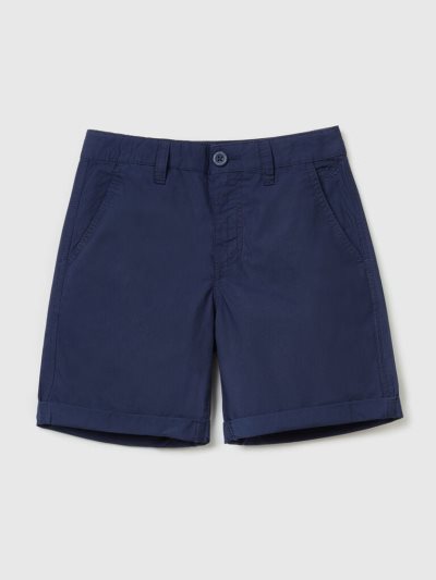 Dark Blue Kids' Benetton Pure Cotton Bermudas | AU283888