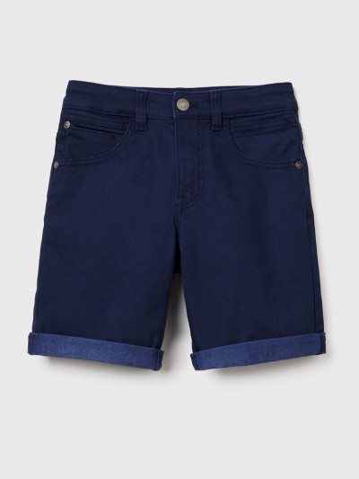 Dark Blue Kids' Benetton Slim Fit Bermudas | AU869577