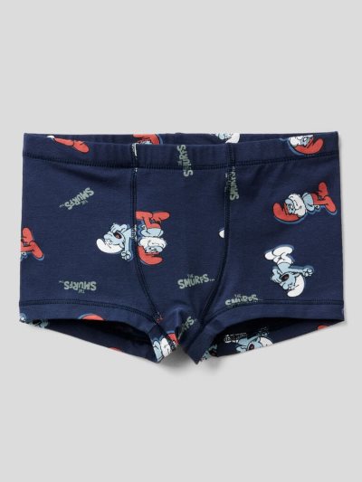 Dark Blue Kids' Benetton Smurfs Boxers | AU738655