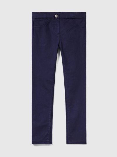 Dark Blue Kids' Benetton Super Skinny Trousers | AU174599