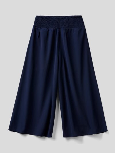 Dark Blue Kids' Benetton Wide Lightweight Trousers | AU843741