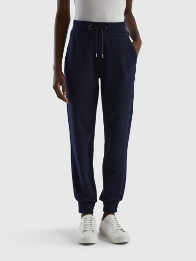 Dark Blue Women's Benetton Drawstring Sweatpants | AU968046