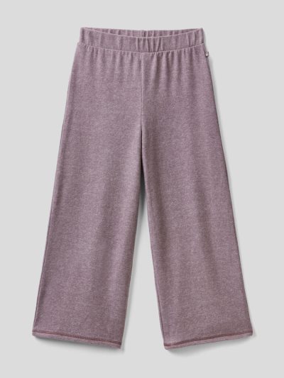 Dark Grey Kids' Benetton Wide Leg Viscose Blend Trousers | AU502626