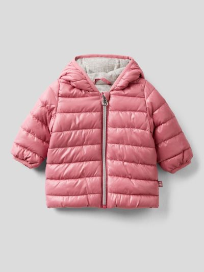 Dark Mauve Kids' Benetton Ears Technical Fabric Jackets | AU362845