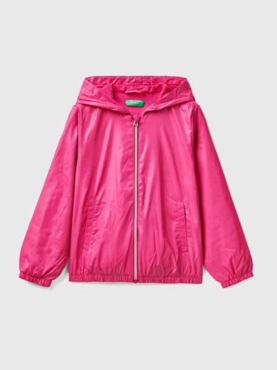 Fuchsia Kids' Benetton Light "Rain Defender" Jackets | AU293590