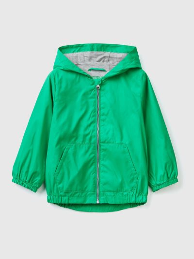 Green Kids' Benetton Light Hood Jackets | AU269651