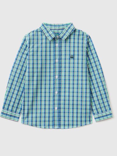 Green Kids' Benetton Pure Cotton Shirts | AU860987