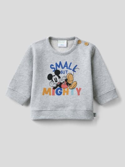 Grey Kids' Benetton Mickey & Friends 100% Cotton Sweatshirt | AU669995