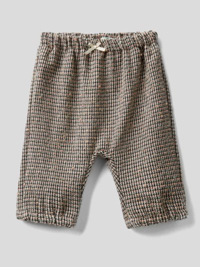 Grey Kids' Benetton Patterned Bow Trousers | AU235544