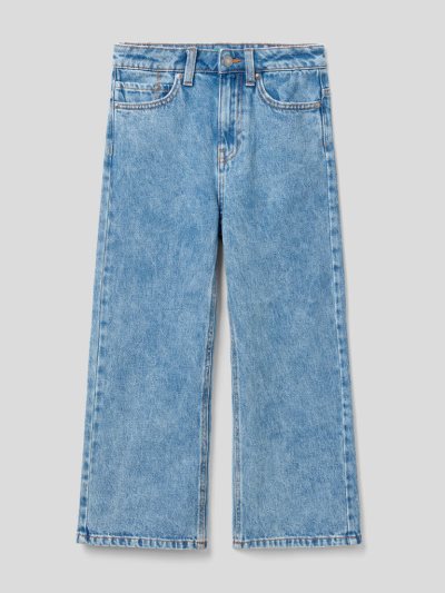 Grey Kids' Benetton Wide Fit "Eco-recycle" Denim Jeans | AU599043