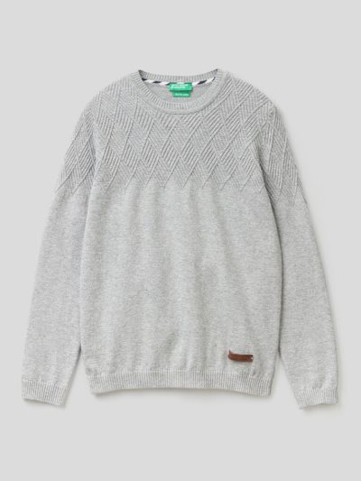 Grey Kids' Benetton Wool Blend Sweaters | AU750721