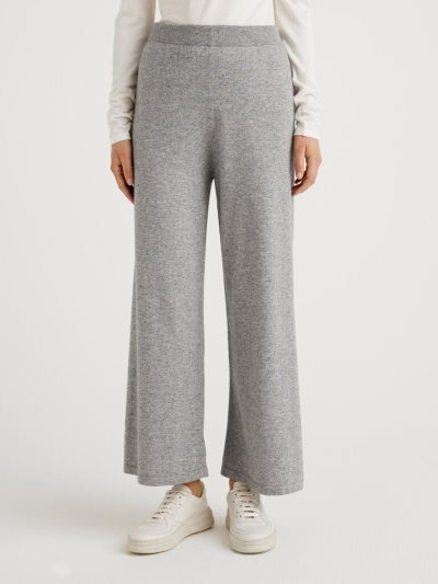 Grey Women's Benetton Wool And Cashmere Blend Trousers | AU404418