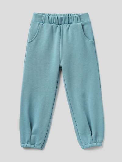 Light Blue Kids' Benetton Organic Cotton Sweatpants | AU636460