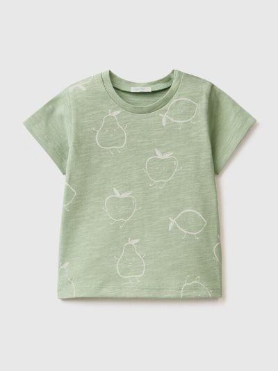 Light Green Kids' Benetton Fruit Print T Shirts | AU012676