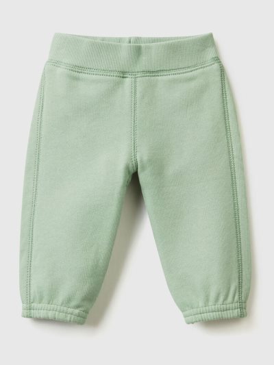 Light Green Kids' Benetton Soft Embroidery Sweatpants | AU587985