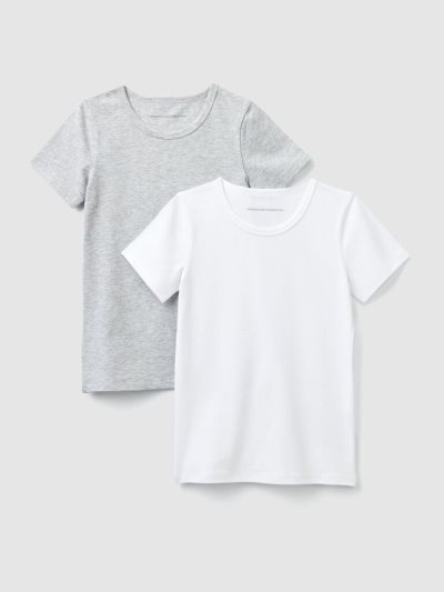 Light Grey Kids' Benetton Twos Stretch Cotton T Shirts | AU722129