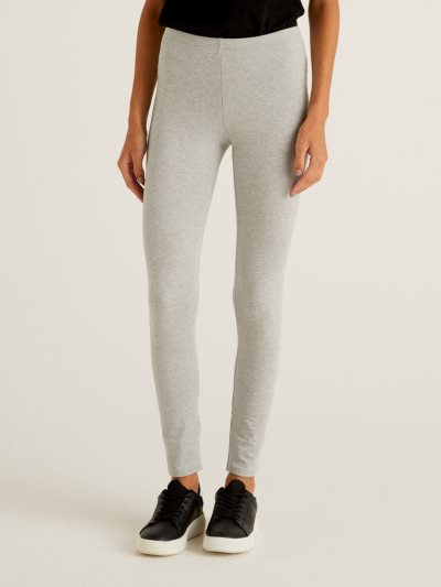 Light Grey Women's Benetton Stretch Leggings | AU451994