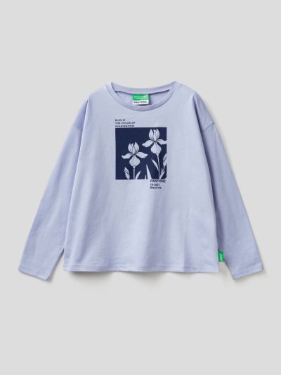 Lilac Kids' Benetton Benettonxpantone™ Long Sleeve T-shirts | AU664281