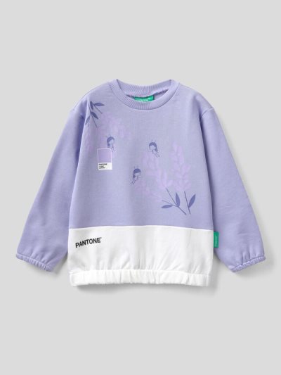 Lilac Kids' Benetton Benettonxpantone™ Print Sweatshirt | AU108660