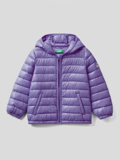 Lilac Kids' Benetton Padded Hood Jackets | AU371296